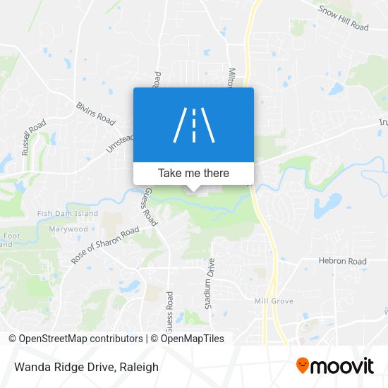 Mapa de Wanda Ridge Drive