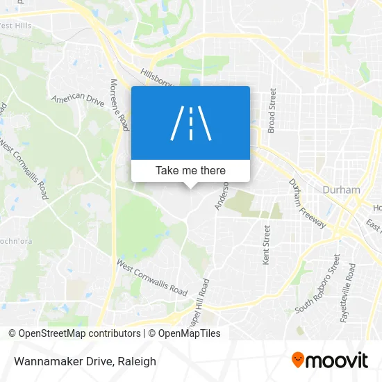 Wannamaker Drive map