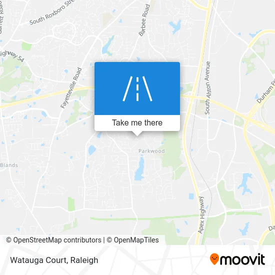 Watauga Court map