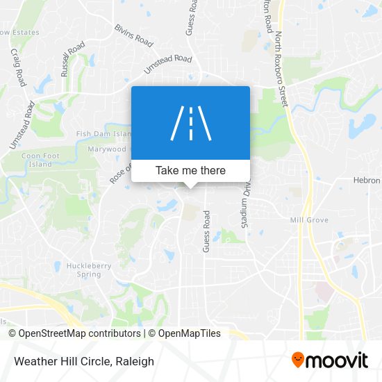 Weather Hill Circle map