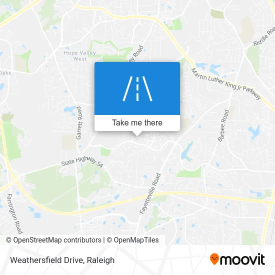 Weathersfield Drive map