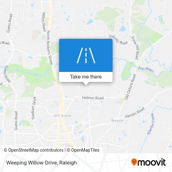 Weeping Willow Drive map