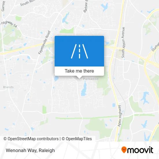 Wenonah Way map
