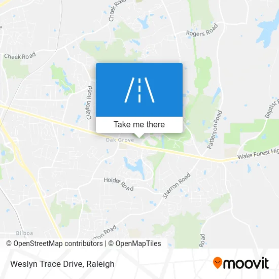 Weslyn Trace Drive map