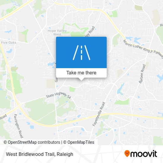West Bridlewood Trail map
