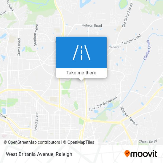 West Britania Avenue map