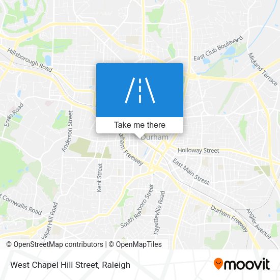 Mapa de West Chapel Hill Street