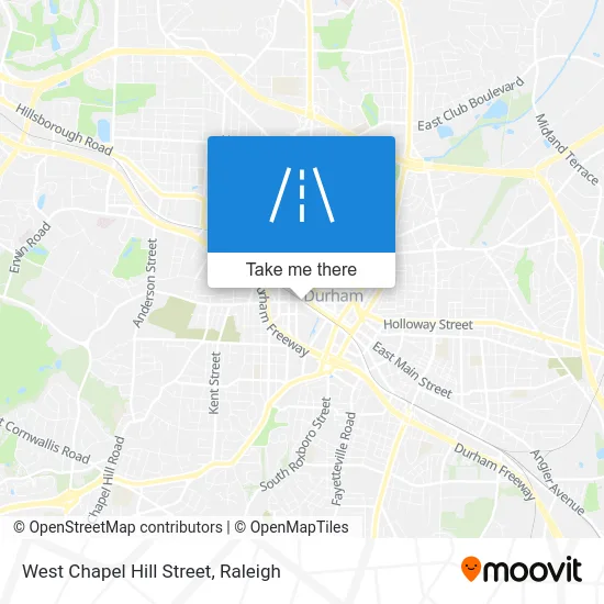 West Chapel Hill Street map