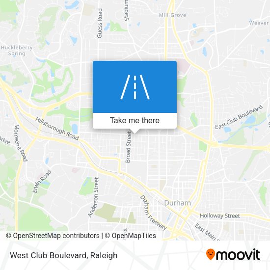 Mapa de West Club Boulevard