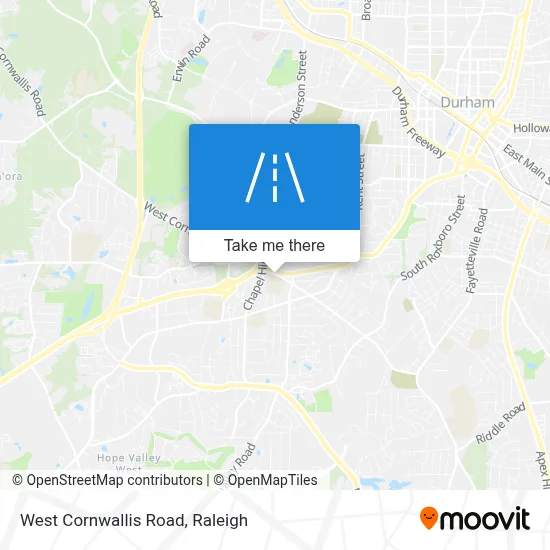 West Cornwallis Road map