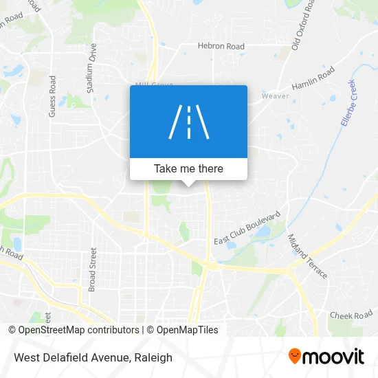 West Delafield Avenue map