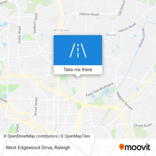 West Edgewood Drive map
