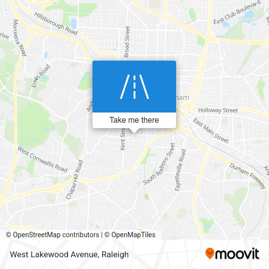 Mapa de West Lakewood Avenue