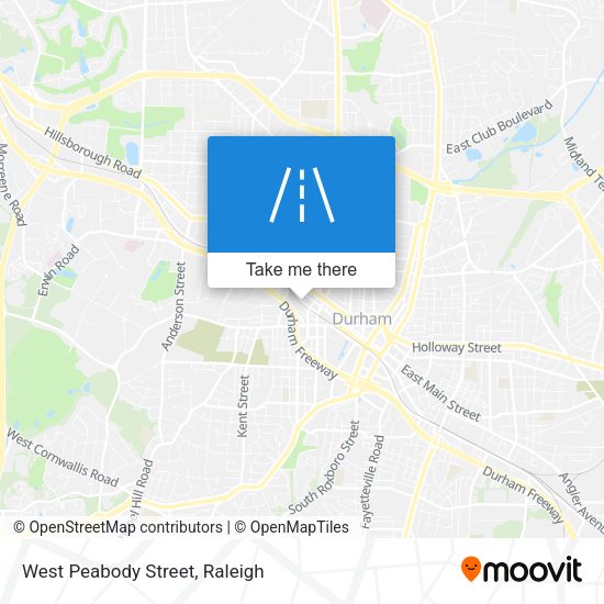 West Peabody Street map