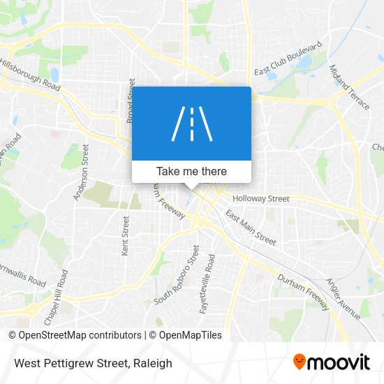 West Pettigrew Street map