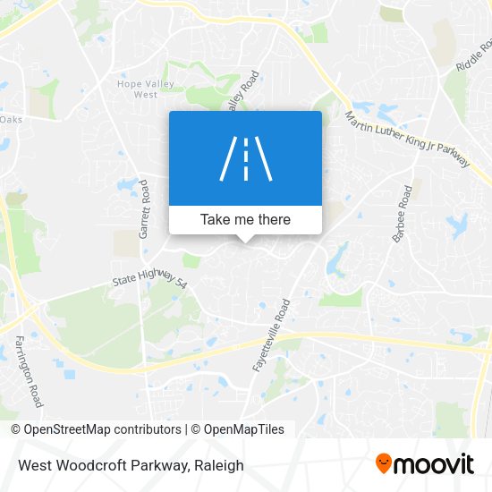 West Woodcroft Parkway map