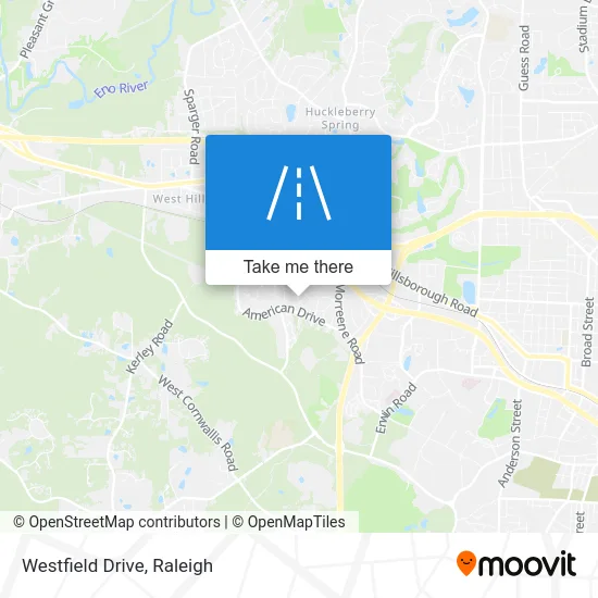 Westfield Drive map
