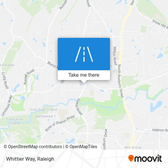 Mapa de Whittier Way