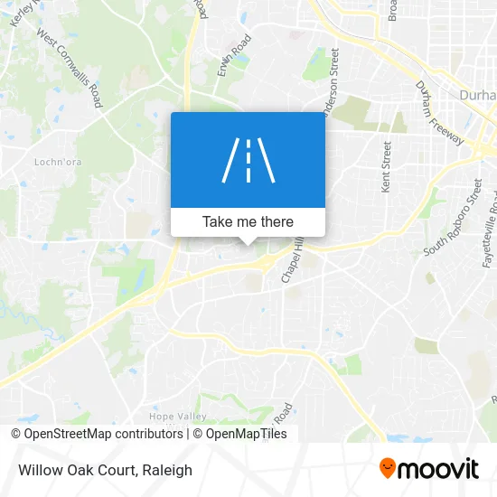 Willow Oak Court map