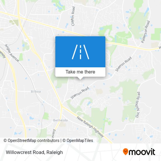 Mapa de Willowcrest Road