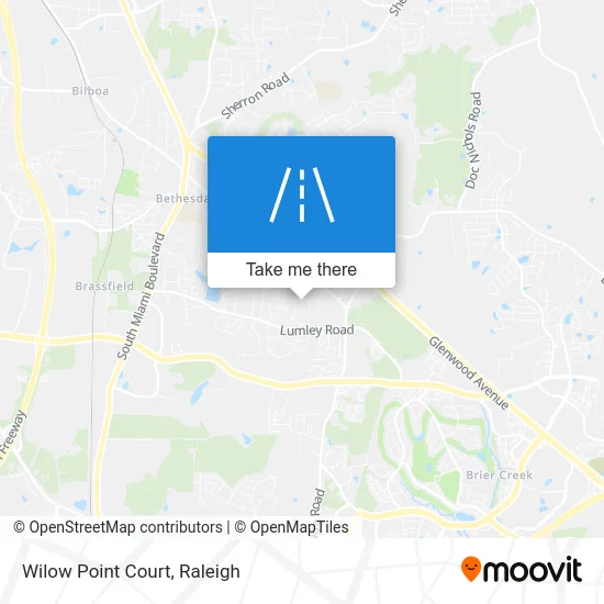 Wilow Point Court map