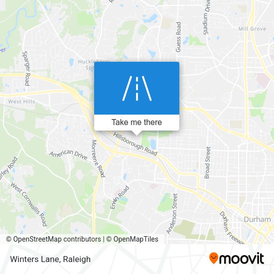 Winters Lane map