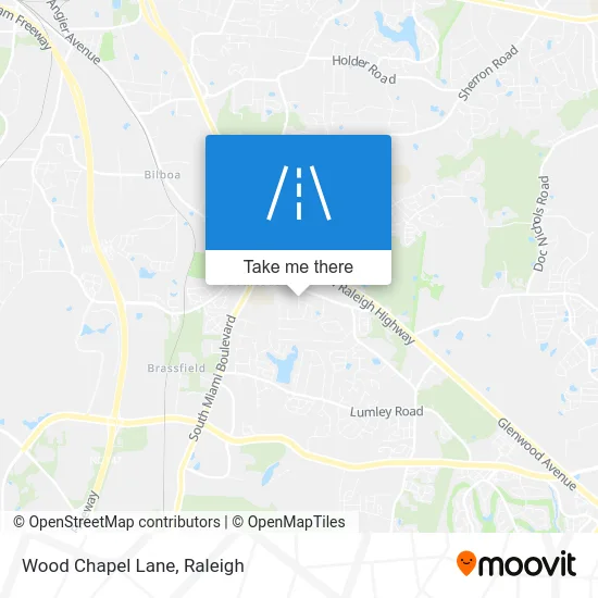 Wood Chapel Lane map