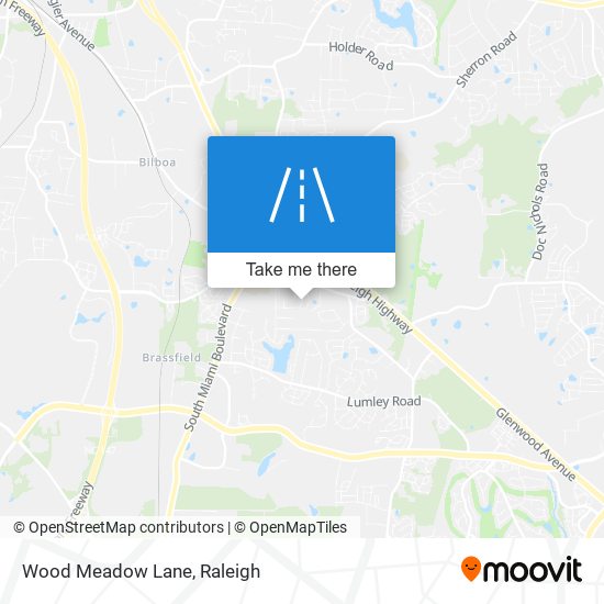 Wood Meadow Lane map