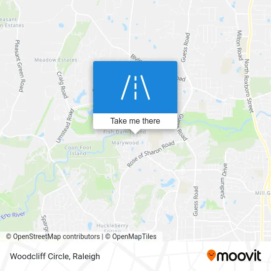 Woodcliff Circle map