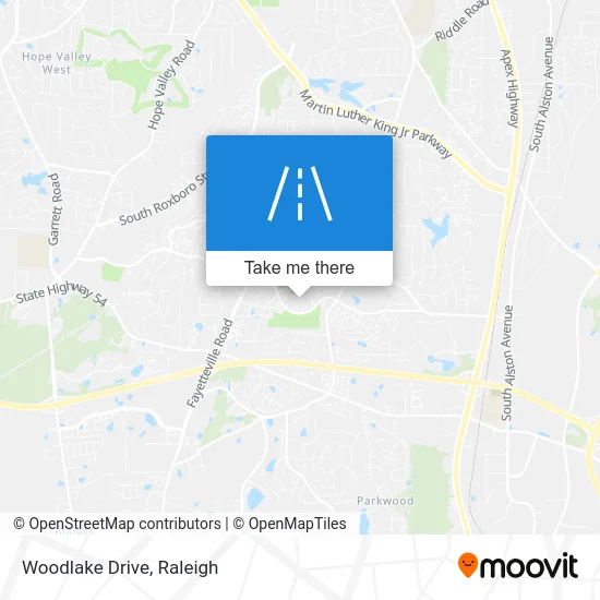 Woodlake Drive map