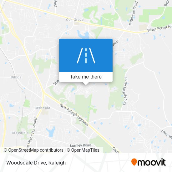 Mapa de Woodsdale Drive