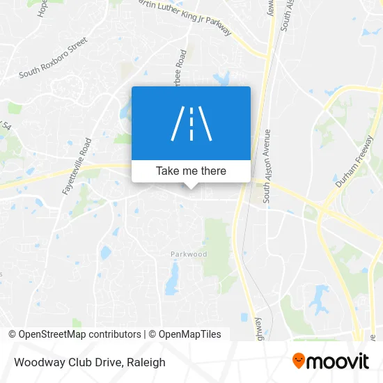 Woodway Club Drive map