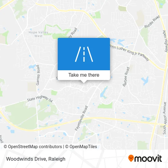 Woodwinds Drive map