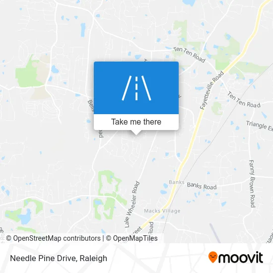 Needle Pine Drive map