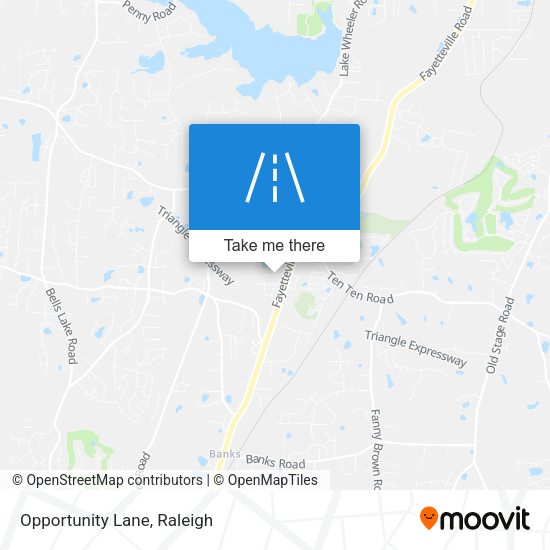 Mapa de Opportunity Lane