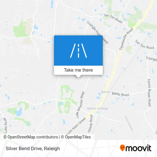 Silver Bend Drive map