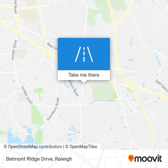 Belmont Ridge Drive map