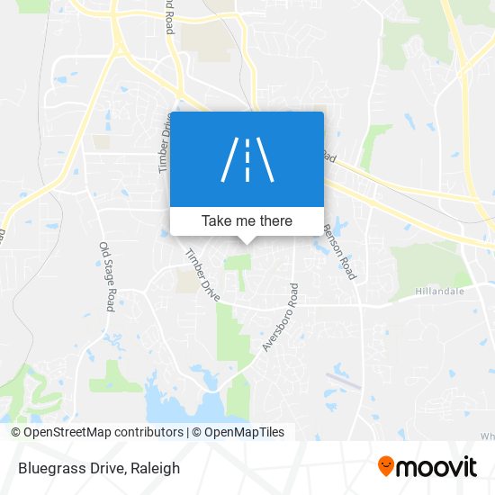 Bluegrass Drive map