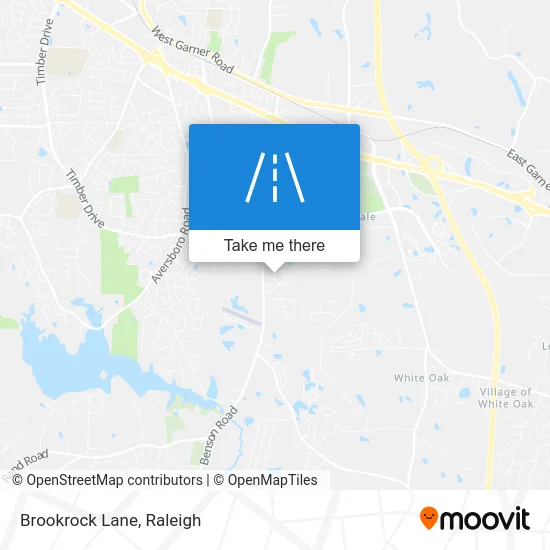 Brookrock Lane map