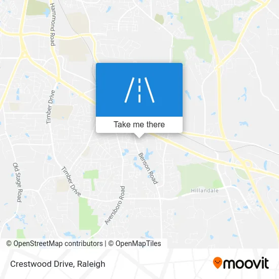 Crestwood Drive map