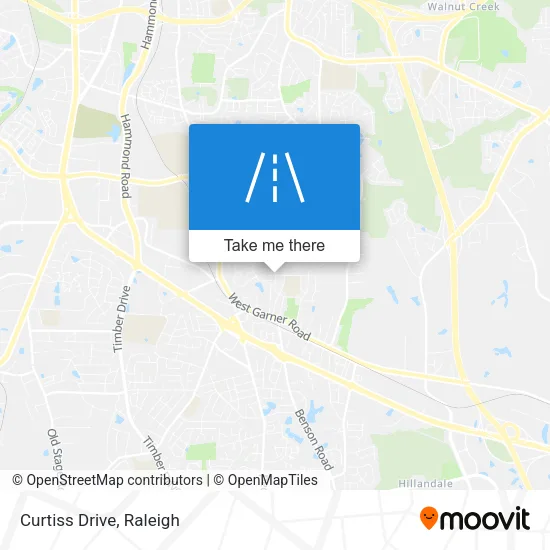 Curtiss Drive map