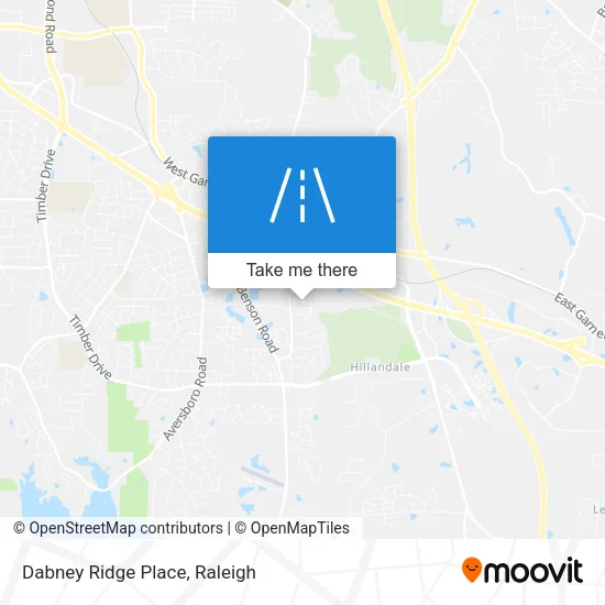 Dabney Ridge Place map