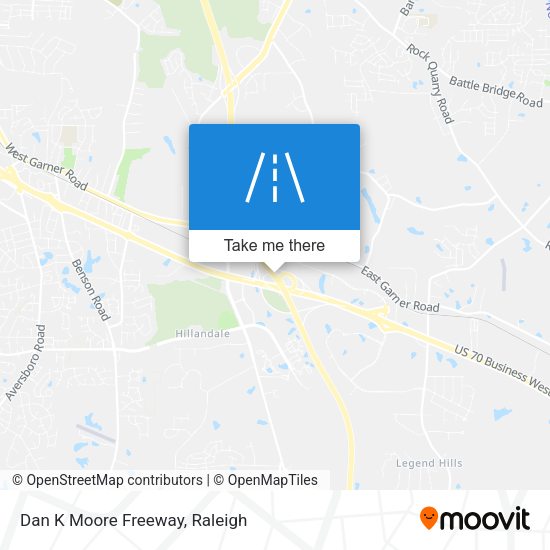 Dan K Moore Freeway map