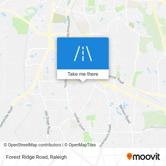 Forest Ridge Road map