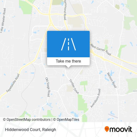 Mapa de Hiddenwood Court
