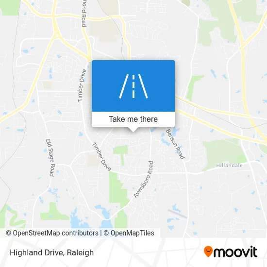 Highland Drive map