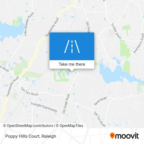 Poppy Hills Court map