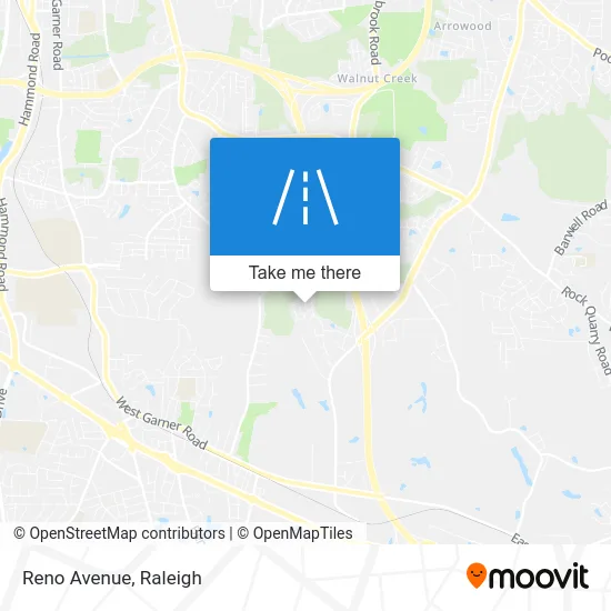 Reno Avenue map