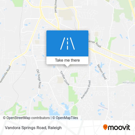Vandora Springs Road map