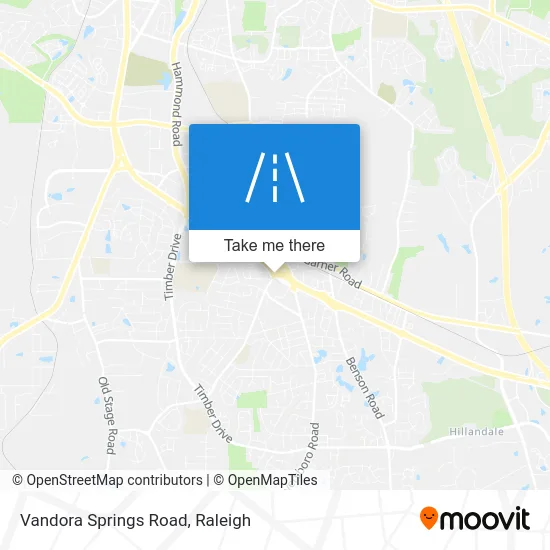 Vandora Springs Road map